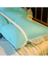SOGA 2X 180cm Light Blue Princess Bed Pillow Headboard Backrest Bedside Tatami Sofa Cushion with Ruffle Lace Home Decor, hi-res