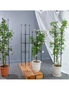 SOGA 133cm 4-Bar Plant Frame Stand Trellis Vegetable Flower Herbs Outdoor Vine Support Garden Rack with Rings, hi-res