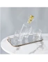 SOGA 40.5cm Gold Flat-Lay Mirror Glass Metal Tray Vanity Makeup Perfume Jewelry Organiser with Handles, hi-res