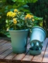 SOGA 20cm Blue Plastic Plant Pot Self Watering Planter Flower Bonsai Indoor Outdoor Garden Decor Set of 3, hi-res