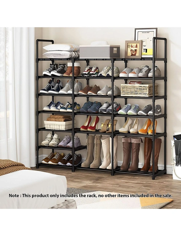 SOGA 19-Shelf Tier Shoe Storage Shelf Space-Saving Caddy Rack Organiser with Handle, hi-res image number null