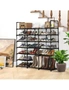 SOGA 19-Shelf Tier Shoe Storage Shelf Space-Saving Caddy Rack Organiser with Handle, hi-res
