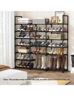 SOGA 2X 19-Shelf Tier Shoe Storage Shelf Space-Saving Caddy Rack Organiser with Handle