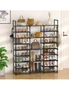SOGA 21-Shelf Tier Shoe Storage Shelf Space-Saving Caddy Rack Organiser with Handle, hi-res