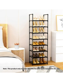 SOGA 2X 8 Tier Shoe Storage Shelf Space-Saving Caddy Rack Organiser with Handle