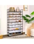 SOGA 10 Tier Shoe Storage Shelf Space-Saving Caddy Rack Organiser with Handle, hi-res
