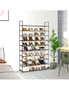 SOGA 10 Tier Shoe Storage Shelf Space-Saving Caddy Rack Organiser with Handle, hi-res