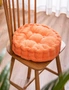 SOGA Orange Round Cushion Soft Leaning Plush Backrest Throw Seat Pillow Home Office Decor, hi-res