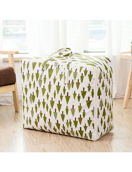 SOGA Green Pine Tree Super Large Storage Luggage Bag Double Zipper Foldable Travel Organiser Essentials