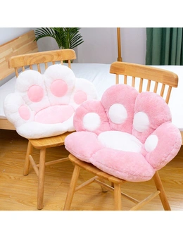 SOGA 2X Pink Paw Shape Cushion Warm Lazy Sofa Decorative Pillow Backseat Plush Mat Home Decor