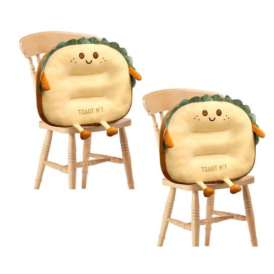 Buy SOGA Cute Face Toast Bread Cushion Stuffed Car Seat Plush