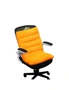 SOGA Orange One Piece Siamese Cushion Office Sedentary Butt Mat Back Waist Chair Support Home Decor, hi-res