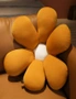 SOGA 2X Coffee Daisy Flower Shape Cushion Soft Leaning Bedside Pad Floor Plush Pillow Home Decor, hi-res