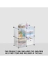 SOGA 4-Cube Transparent Shelf Box Portable Cubby DIY Storage Shelves Modular Closet Organiser, hi-res