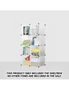 SOGA 8-Cube Transparent Shelf Box Portable Cubby DIY Storage Shelves Modular Closet Organiser, hi-res