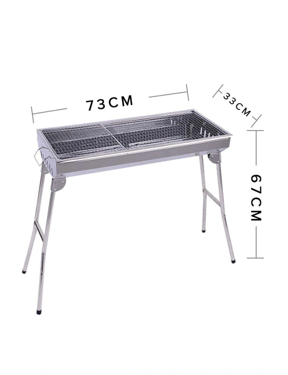 SOGA SS Portable SS Charcoal BBQ 2pack, hi-res image number null