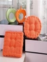 SOGA Orange Square Cushion Soft Leaning Plush Backrest Throw Seat Pillow Home Office Decor, hi-res