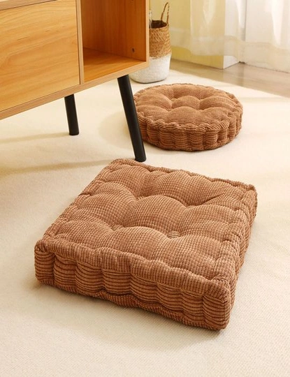 SOGA Coffee Square Cushion Soft Leaning Plush Backrest Throw Seat Pillow Home Office Decor, hi-res image number null