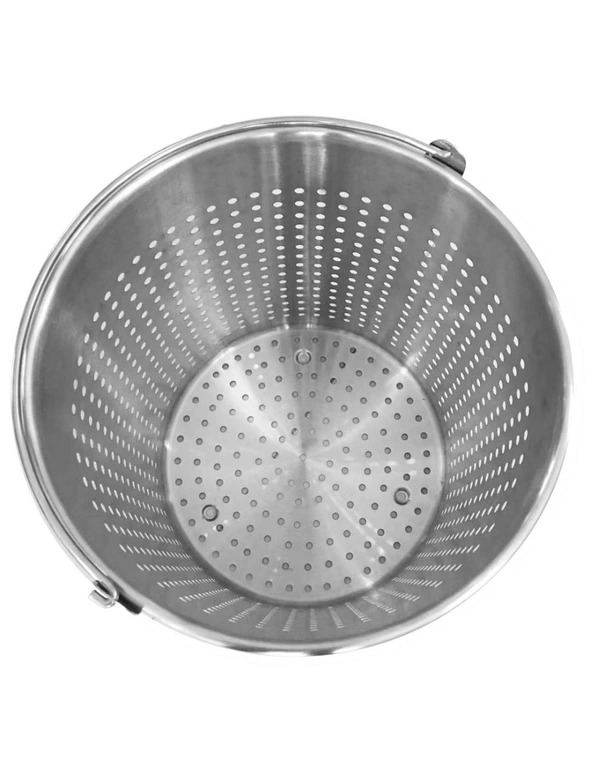 SOGA 98L 18/10 Stainless Steel Stockpot with Perforated Stock pot Basket Pasta Strainer, hi-res image number null