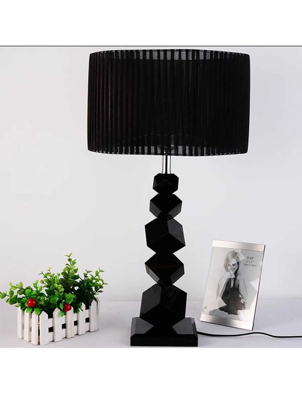 SOGA Black LED Table Lamp with Dark Shade 60cm 2pack, hi-res image number null