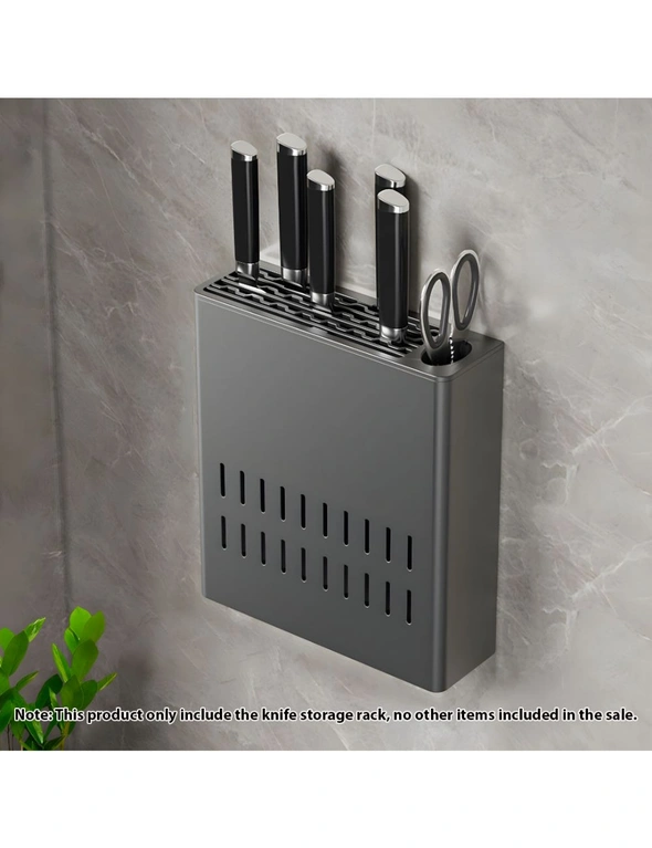 SOGA 2X  Wall Mounted Kitchen Knife Storage Rack Space-Saving Organiser, hi-res image number null