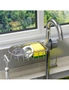SOGA 2X Silver Single Kitchen Sink Organiser Faucet Soap Sponge Caddy Rack Storage Drainer, hi-res