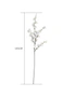 SOGA 51cm Green Glass Vase and 10pc White Artificial Flowers, hi-res