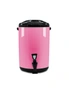SOGA 8X 10L Stainless Steel Insulated Milk Tea Barrel Hot and Cold Beverage Dispenser Container with Faucet Pink, hi-res