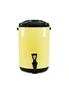SOGA 2X 10L Stainless Steel Insulated Milk Tea Barrel Hot and Cold Beverage Dispenser Container with Faucet Yellow, hi-res