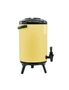 SOGA 4X 14L Stainless Steel Insulated Milk Tea Barrel Hot and Cold Beverage Dispenser Container with Faucet Yellow, hi-res
