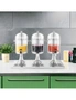 SOGA Triple Head 24L Stainless Steel Dispenser Beverage Juicer Transparent Commercial Drink Container Jug, hi-res