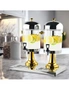 SOGA 16L Dual Stainless Steel Dispenser Beverage Juicer Transparent Commercial Drink Container Jug, hi-res