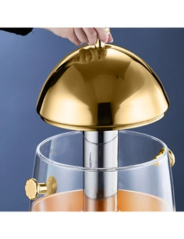 SOGA Stainless Steel 12L Beverage Dispenser Hot and Cold Juice Water Tea Chafer Urn Buffet Drink Container Jug with Gold Accents