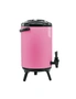 SOGA 8X 8L Stainless Steel Insulated Milk Tea Barrel Hot and Cold Beverage Dispenser Container with Faucet Pink, hi-res