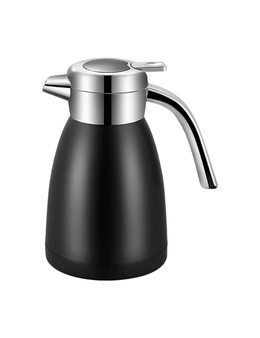 SOGA 1.2L Stainless Steel Kettle Insulated Vacuum Flask Water Coffee Jug Thermal Black