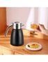 SOGA 1.2L Stainless Steel Kettle Insulated Vacuum Flask Water Coffee Jug Thermal Black, hi-res