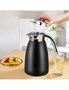 SOGA 1.2L Stainless Steel Kettle Insulated Vacuum Flask Water Coffee Jug Thermal Black, hi-res