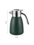 SOGA 1.2L Stainless Steel Kettle Insulated Vacuum Flask Water Coffee Jug Thermal Green, hi-res