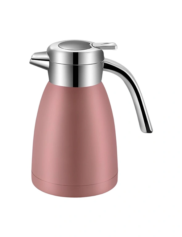 SOGA 1.2L Stainless Steel Kettle Insulated Vacuum Flask Water Coffee Jug Thermal Pink, hi-res image number null