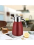 SOGA 2X 1.2LStainless Steel Kettle Insulated Vacuum Flask Water Coffee Jug Thermal Red, hi-res