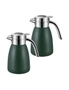 SOGA 2X 2.2L Stainless Steel Kettle Insulated Vacuum Flask Water Coffee Jug Thermal Green, hi-res