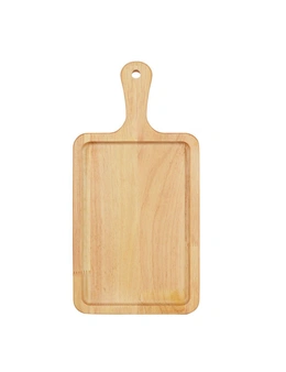 SOGA 30cm Rectangle Premium Wooden Oak Food Serving Tray Charcuterie Board Paddle Home Decor