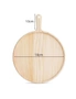 SOGA 7 inch Round Premium Wooden Pine Food Serving Tray Charcuterie Board Paddle Home Decor, hi-res