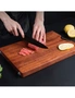 SOGA 2X 50cm Rectangular Wooden Ebony Butcher Block Non-slip Chopping Food Serving Tray Charcuterie Board, hi-res
