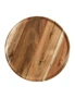 SOGA 20cm Brown Round Wooden Centerpiece Serving Tray Board Home Decor, hi-res