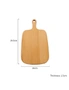 SOGA 26cm Brown Rectangle Wooden Serving Tray Chopping Board Paddle with Handle Home Decor, hi-res