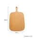 SOGA 33cm Brown Rectangle Wooden Serving Tray Chopping Board Paddle with Handle Home Decor, hi-res