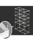 SOGA 6 Cubes Black Portable Wardrobe Divide-Grid Modular Storage Organiser Foldable Closet, hi-res