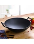 SOGA 32cm Commercial Cast Iron Wok FryPan with Dble Handle 2pack, hi-res