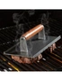 SOGA Cast Iron Press Grill BBQ with Wood Handle, hi-res